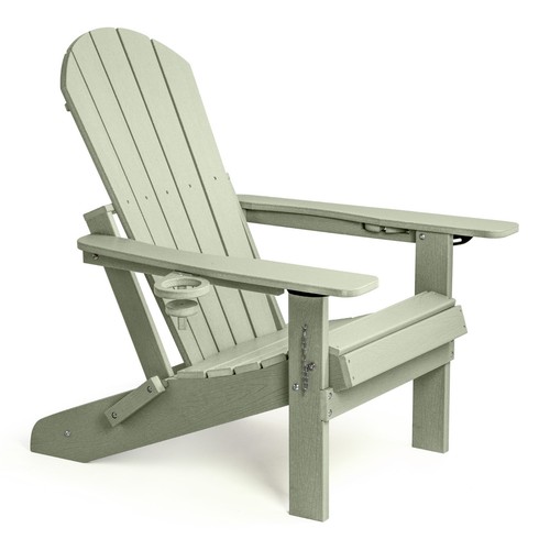 Sage green folding adirondack - green,