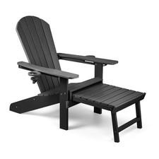 Black Adirondack Garden Chair
