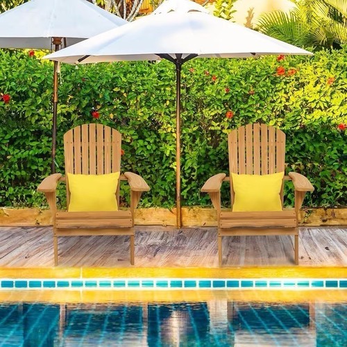 Natural wood adirondack - natural, chair