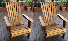 Wooden Garden Chairs Set 2