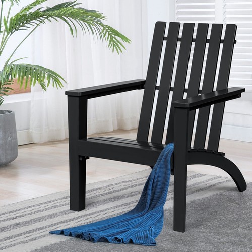 Acacia wood adirondack chair - acacia,