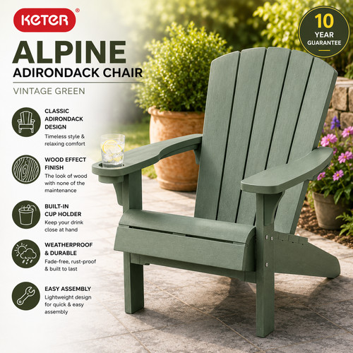 Adirondack garden chair - adirondack,